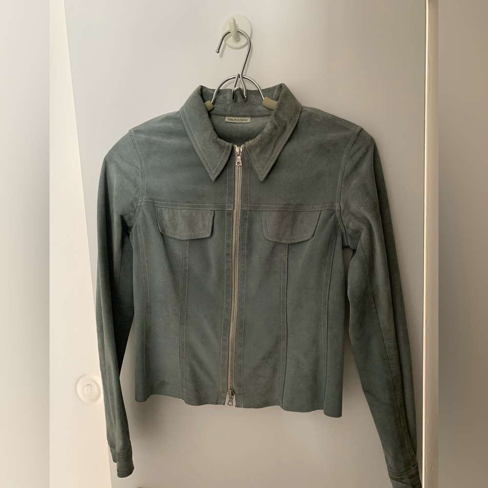 Suede Leather Rugby North America Jacket XXS